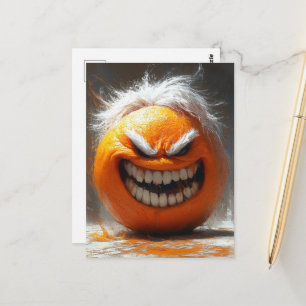 Die Schreckliche Orange Postkarte