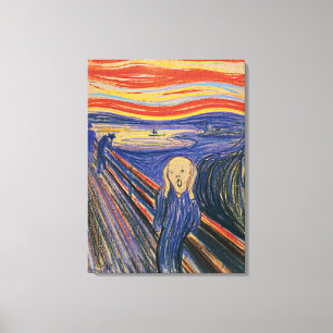 Die Schrei-Edvard Munch (Pastell 1895) hohe Leinwanddruck