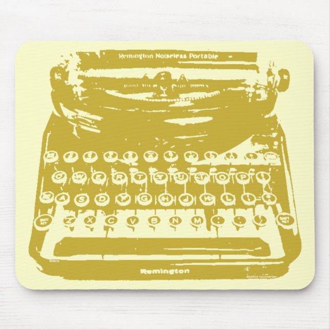 die Schreibmaschine - Weizen Mousepad (Vorne)