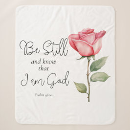 Die Schrift sei still und weiß, dass ich die Blume Sherpadecke