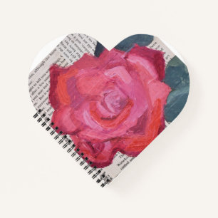 Die schriftliche Rose Notizbuch