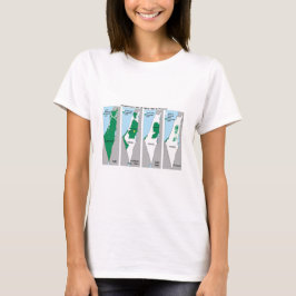 Die Schrumpfkarte von Palästina-T - Shirt