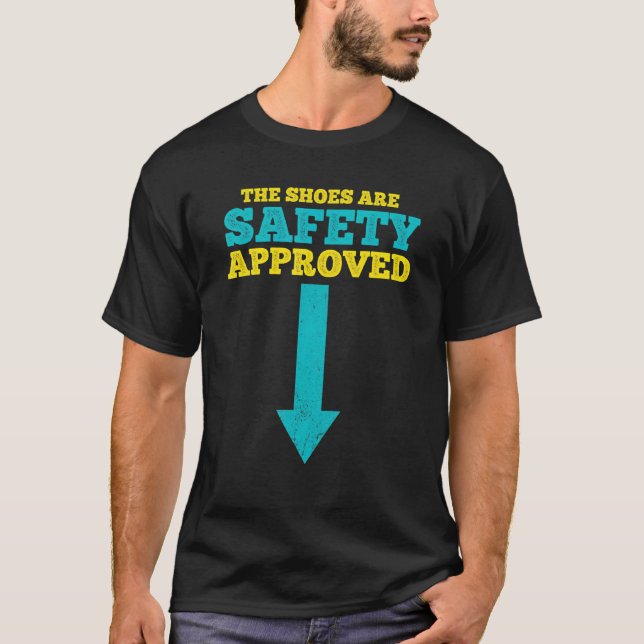 Die Schuhe sind sicherheitszertifizierte Teamarbei T-Shirt (Vorderseite)