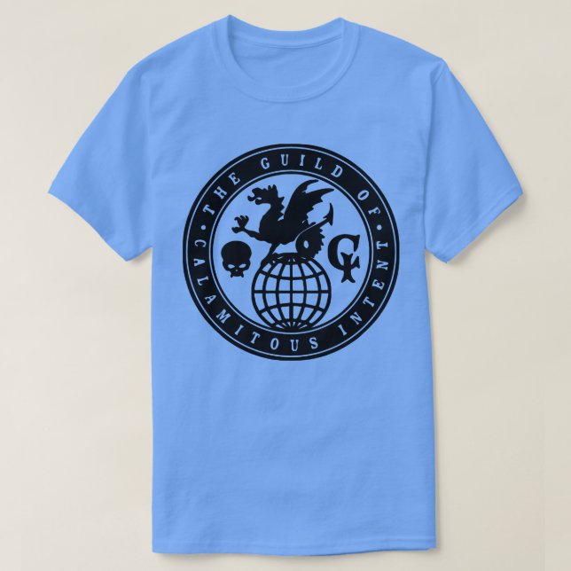 Die Schuld für die unheilvolle Absicht T-Shirt (Design vorne)
