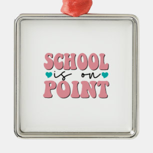 Die Schule ist auf dem richtigen Weg Ornament Aus Metall