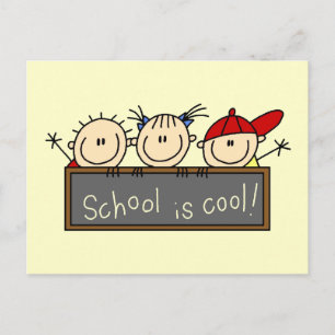 Die Schule ist Cool Postkarte