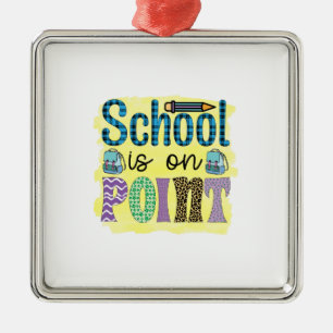 Die Schule ist ein Point-Lehrer Ornament Aus Metall