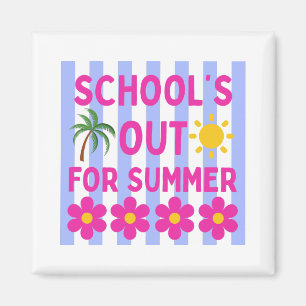 Die Schule ist für den Sommer aus Magnet