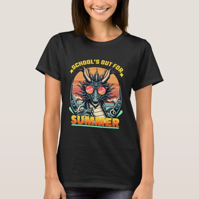 Die Schule ist für den Sommer aus T-Shirt (Vorderseite)