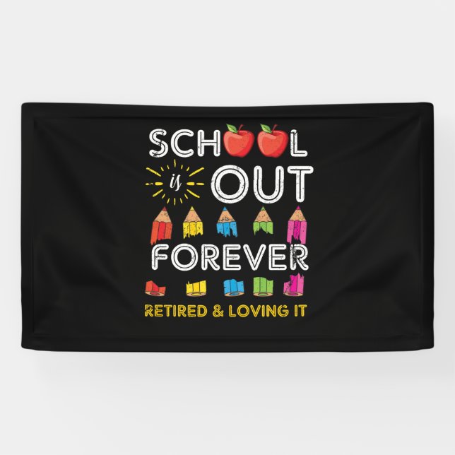 Die Schule ist für immer müde und liebt es Banner (Horizontal)