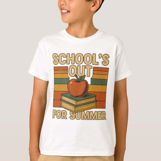 Die Schule ist im Sommer draußen T-Shirt (Vorderseite)