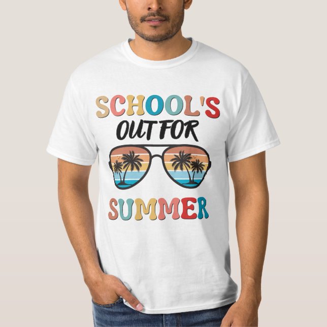 Die Schule ist im Sommer draußen T-Shirt (Vorderseite)