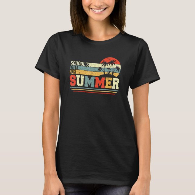 Die Schule ist im Sommer mit Sonnenbrille für die  T-Shirt (Vorderseite)