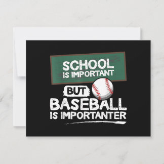 Die Schule ist wichtig, aber Baseball ist wichtig