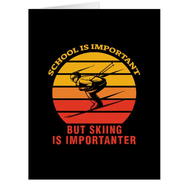 Die Schule ist wichtig, aber das Skifahren ist wic (Vorderseite)