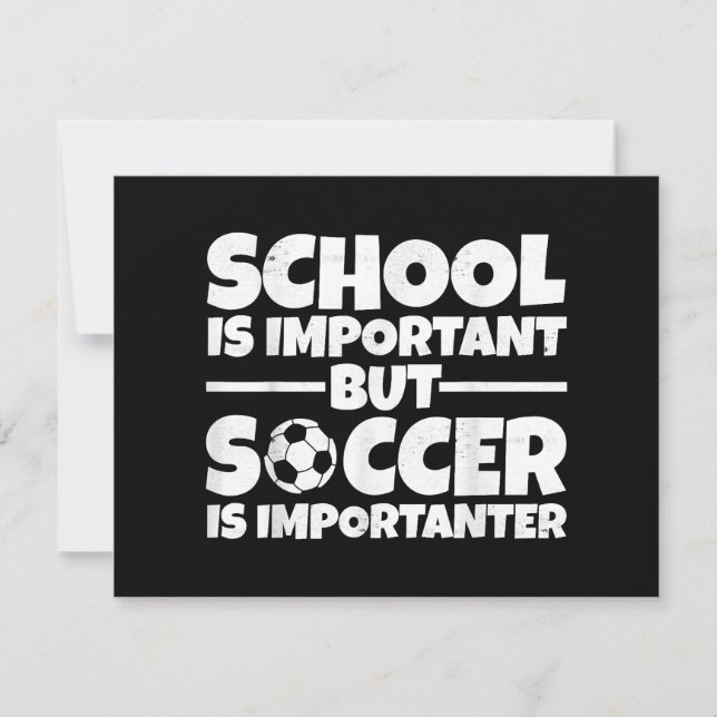 Die Schule ist wichtig, aber Fußball ist wichtig f (Vorderseite)