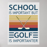 Die Schule ist wichtig, aber Golf ist wichtig für