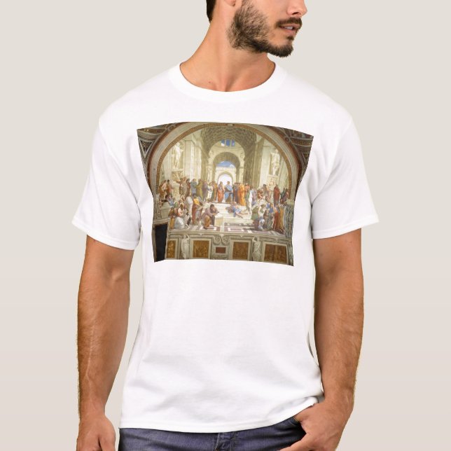 Die Schule von Athen-Fresko durch Raffaello Sanzio T-Shirt (Vorderseite)