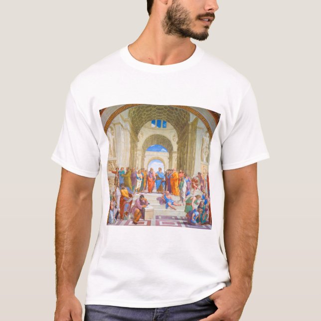 Die Schule von Athen, Raphael T-Shirt (Vorderseite)
