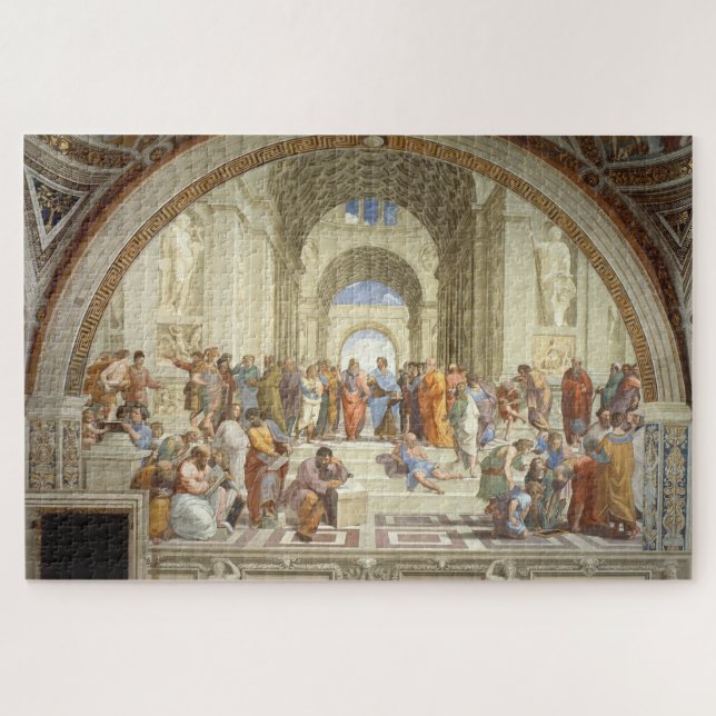 Die Schule von Athen: Renaissance von Raphael (Horizontal)