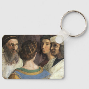Die Schule von Athen von Raffael, Vintage-Renaissa Schlüsselanhänger