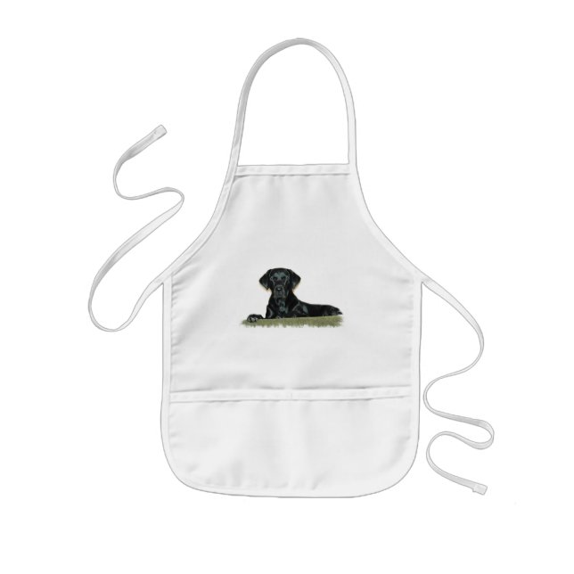 Die Schürze der schwarze Labrador-Kinder (Vorne)