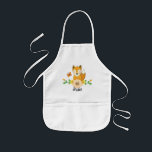 Die Schürze Name-Waldfox-Kinder<br><div class="desc">Die niedliche Schürze Waldfox-individueller Name Kinder. Fox-Grafik durch Valarie Furt.</div>