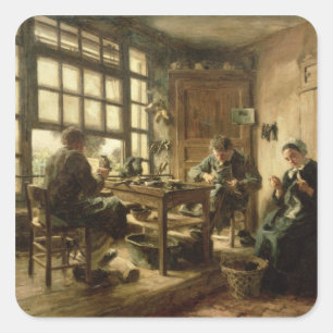 Die Schuster, 1880 Quadratischer Aufkleber