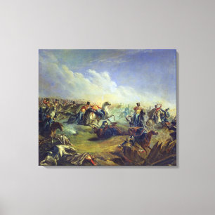 Die Schutz Hussars, die nahe Warschau angreifen Leinwanddruck