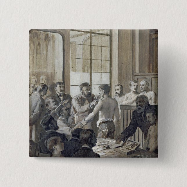 Die Schutzimpfung Button (Vorderseite)