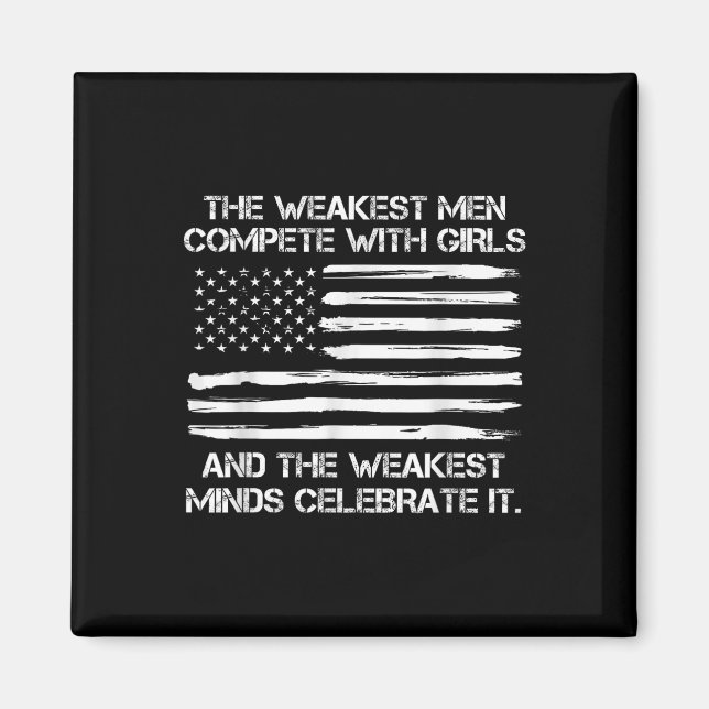 Die schwächsten Männer mit Mädchen, Trump 2025 Magnet (Vorne)