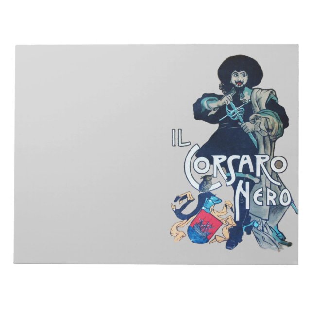 DIE SCHWARZE CORSAIR NOTIZBLOCK (Vorderseite)