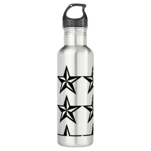 Die schwarze Edelstahlwasserflasche aus starrem Ed Edelstahlflasche