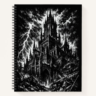 Die Schwarze Festung von BurnsInHell Notizbuch