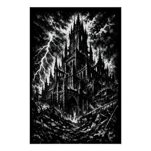 Die Schwarze Festung von BurnsInHell Poster