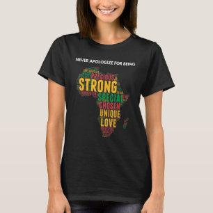 Die schwarze Geschichte entschuldigt sich nie dafü T-Shirt