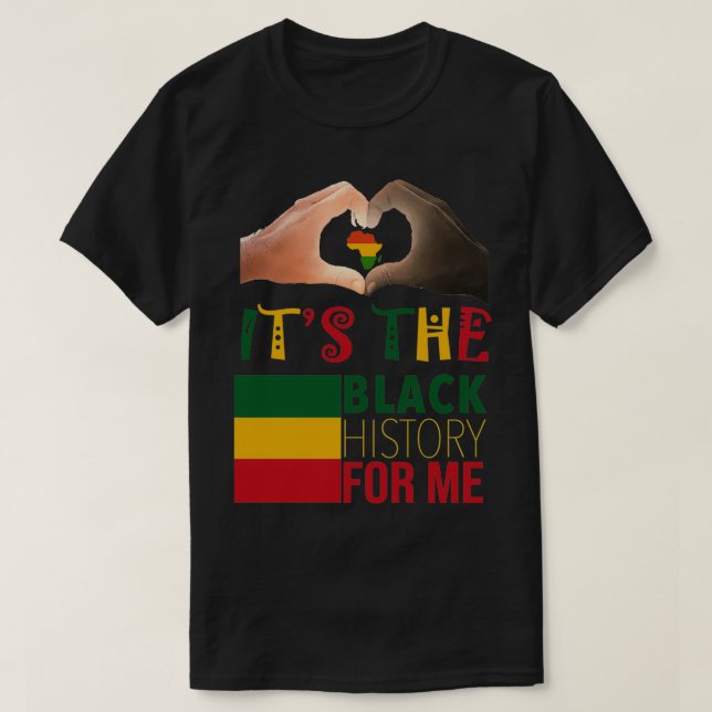 Die schwarze Geschichte für mich 1 T-Shirt (Design vorne)