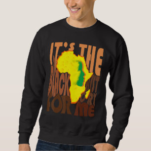 Die schwarze Geschichte für mich, Afrikaner mit Re Sweatshirt