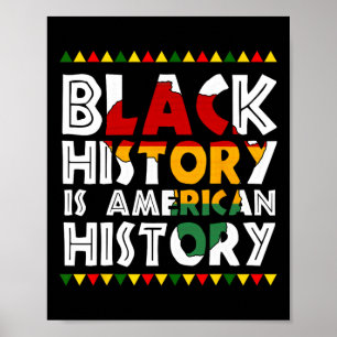Die schwarze Geschichte ist das patriotische Afrik Poster