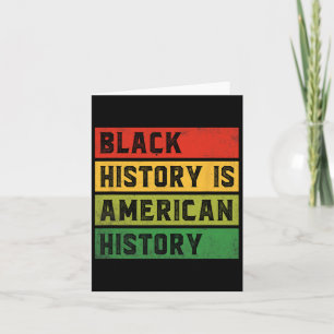 Die schwarze Geschichte ist die amerikanische Gesc Karte