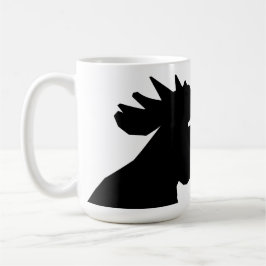 Die schwarze Hahn-Tasse Kaffeetasse