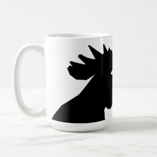 Die schwarze Hahn-Tasse Kaffeetasse
