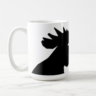 Die schwarze Hahn-Tasse Kaffeetasse