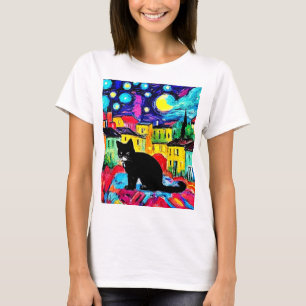 Die schwarze Katze 3 T-Shirt