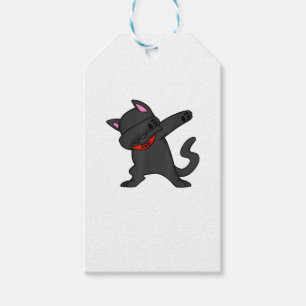 Die schwarze Katze für Erwachsene und Kinder Geschenkanhänger