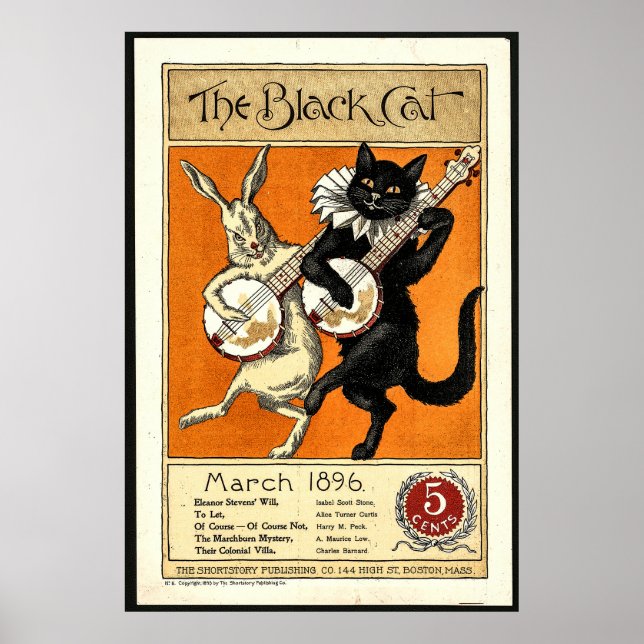 Die schwarze Katze Poster (Vorne)