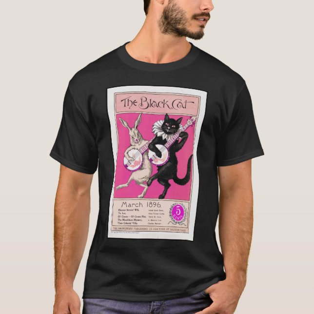 Die schwarze Katze T-Shirt (Vorderseite)