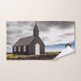 Die Schwarze Kirche Budir, Island Badhandtuch Set