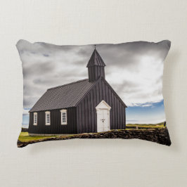 Die Schwarze Kirche Budir, Island Dekokissen