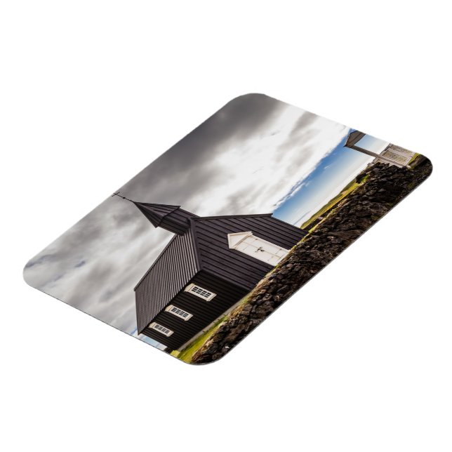 Die Schwarze Kirche Budir, Island Magnet (Linke Seite)